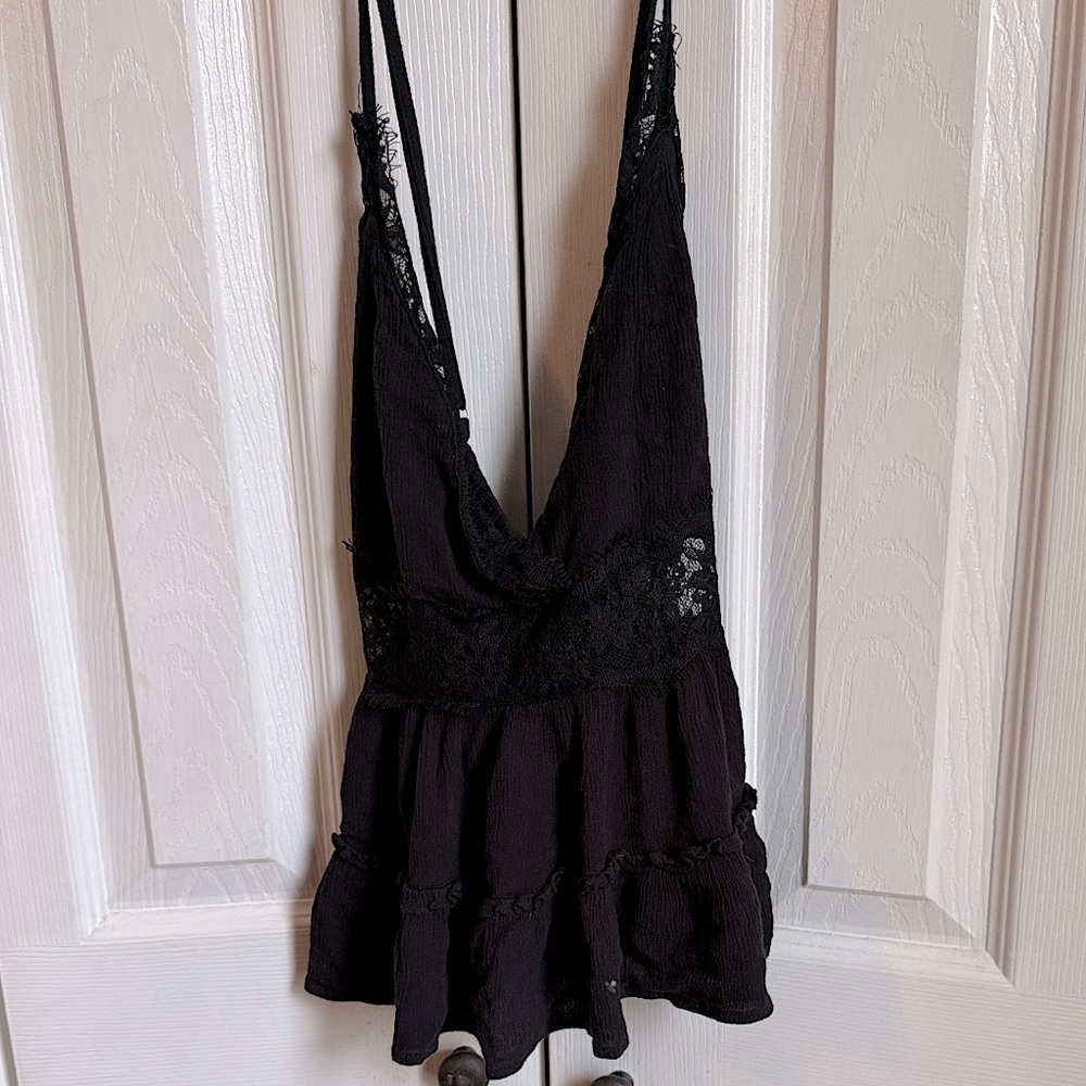 Forever 21 Black Lace Camisole Top